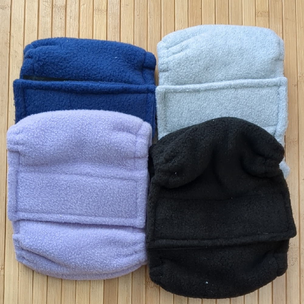 Male Dog Belly Bands Diapers, Set of 4, Super Soft Fleece, NEW, Size Large